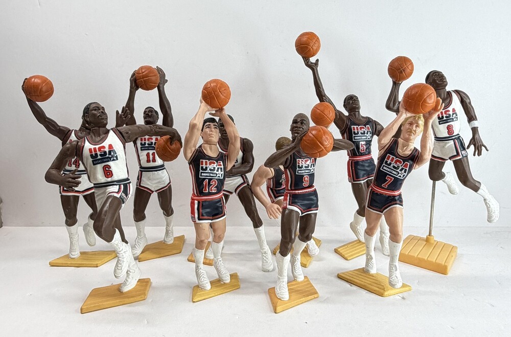 Vintage 1992 Team USA Starting Lineups Basketball Figures Lot Of 10 Jordan Bird